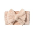thumbnail image 2 of Wuxian Toddler Baby Girls Headband Solid Color Soft Headwrap Cute Bow Elastic Hairbands Photography Travel Party Birthday Wedding Fashionable Hair Accessories 3 Pcs Sets,Pink,0-36 Months, 2 of 4