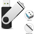 thumbnail image 5 of JM Unidad flash USB de 64 GB (negro) 3.0 Photo Stick Unidad flash USB de hasta 80 MB/s para almacenamiento de datos, Pendrive Jump Drive Unidad flash USB de 64 GB Memoria Zip Drive con indicador giratorio Diseño de llavero JM, 5 of 5