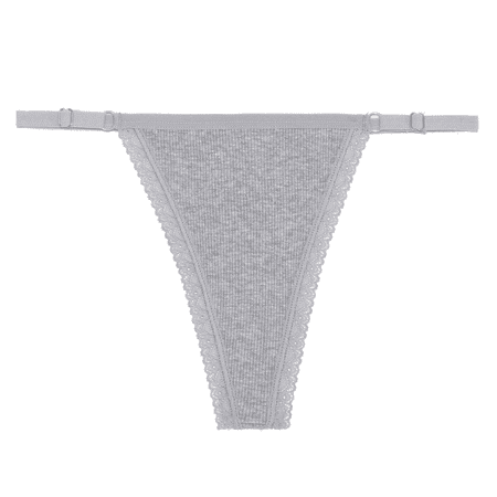 Fulorrnie Underwear for Women Comfort G String Seamless No Show Panties Thong Waistband Elastic Waist Stretchable Panty  Grey  M