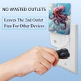thumbnail image 3 of Octopus LED Square Night Lights - Stylish and Functional Nightlight for Better Sleep - Energy Saving Plug-in Wall Light with Auto Sensor, 3 of 6