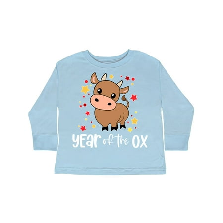 

Inktastic 2021 Year of the Ox Cute Gift Toddler Boy or Toddler Girl Long Sleeve T-Shirt