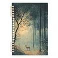 thumbnail image 7 of FORMRS 1-Subject Spiral Notebook 8" x 5" College Ruled 60 Refillable Sheet A5 Hard Cover, 2 Pack, Retro Forest, 7 of 7