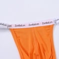 thumbnail image 3 of TANBOM Men's Sexy T-Back Thong Underwear 47cm Adjustable Buckle Tagless One Size Fits Comfort Design Orange Red Blue Black One Size, 3 of 6