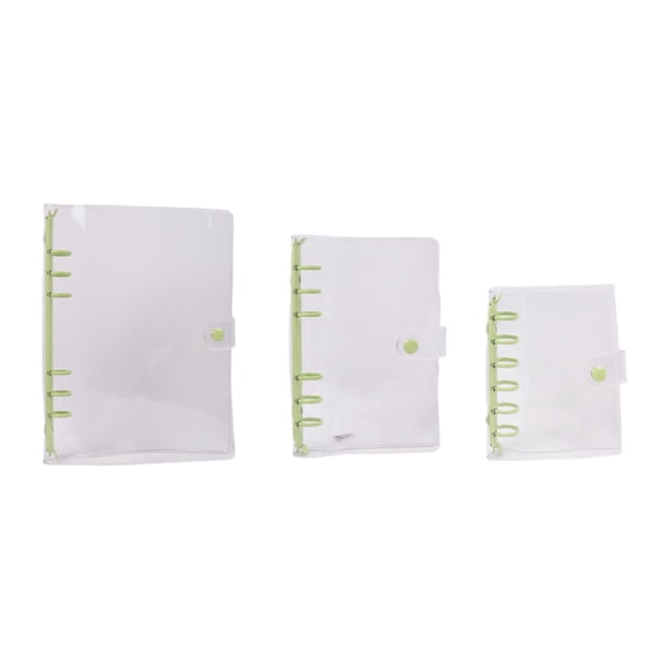 3 fundas transparentes para agenda, ligeras, ideales como regalo. Fundas protectoras recargables para cuadernos de uso diario, perfectas para hogar Verde