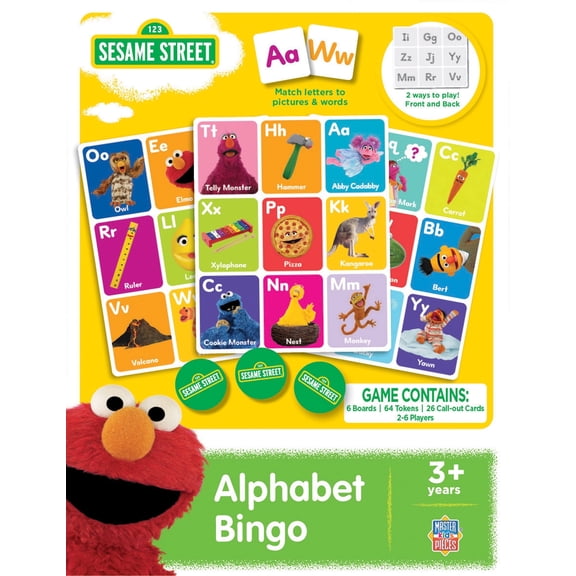 Sesame Street Alphabet Bingo Game | Fun Learning Educational Activity Puzzle