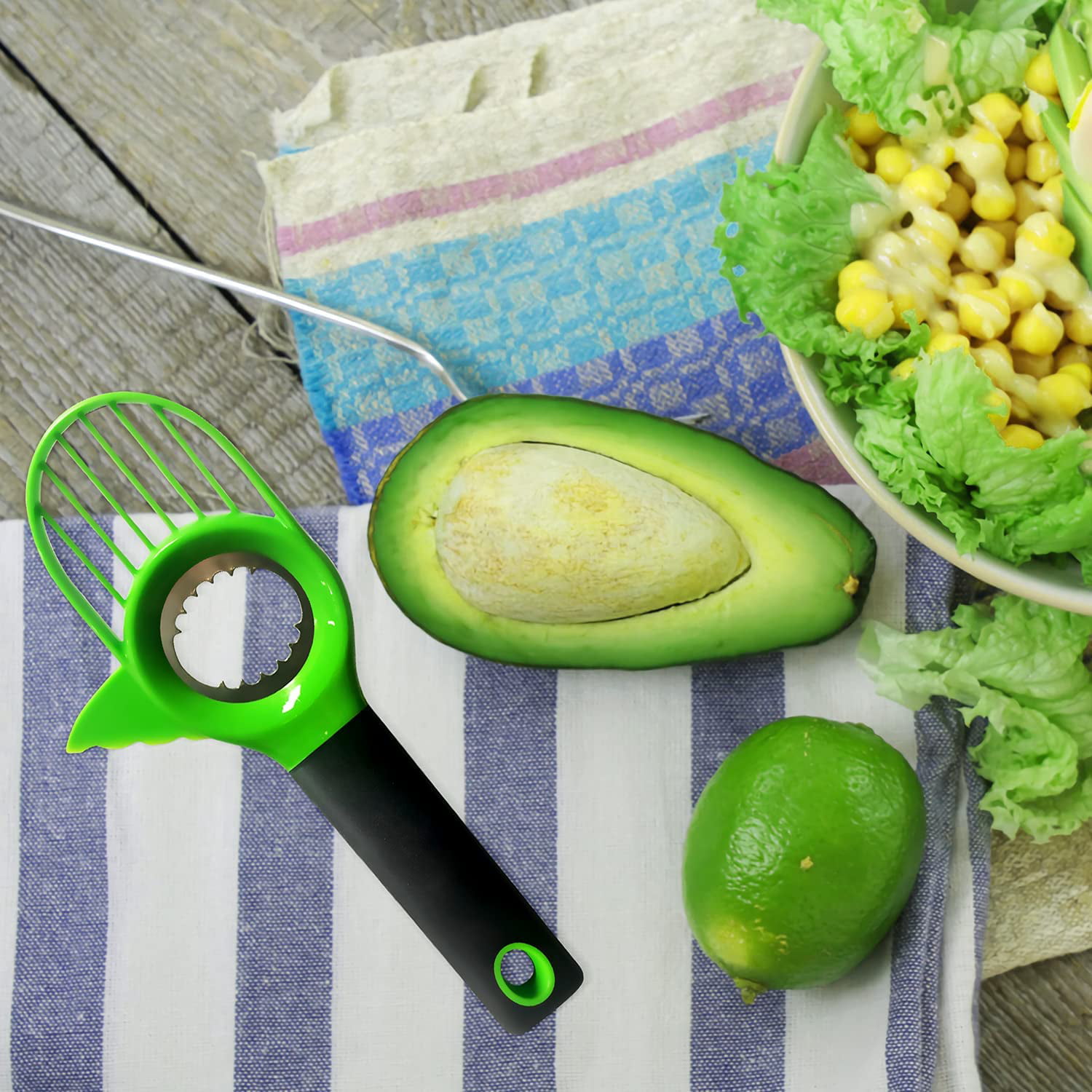 Avocado Cutter Slicer and Pitter 3 in 1, Avocado Tool with Silicon Grip  Handle Avocado Pitter, BPA Free Avocado Slicer Pit Remover, Multifunctional  Avocado Knife to Split Pit Cut 