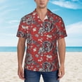thumbnail image 4 of Lsque Dragons2 pattern Hawaiian Shirt for Men, Unisex Summer Beach Casual Short Sleeve Button Down Shirts-3X-Large, 4 of 9