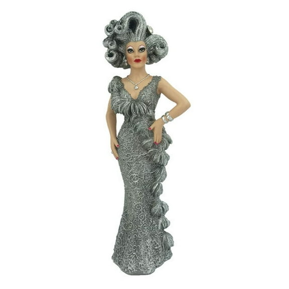 December Diamonds 55-55250 Lady Di Amond What A Drag Drag Queen Ornament or Figurine 8 Inches