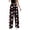 Black-1, variant on Christmas Pajama Pants Women Elastic Waist Loose Casual Festive Print Flannel Lounge Pants Christmas Pj Bottoms