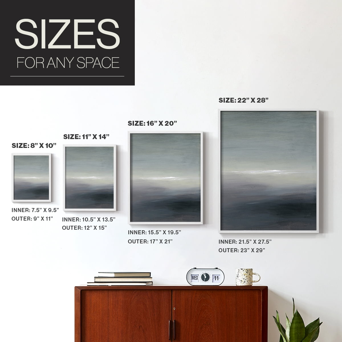 Windy Moor II Framed Print - Solid Wood in Single Picture Frame Solid Wood 2 Framed Print