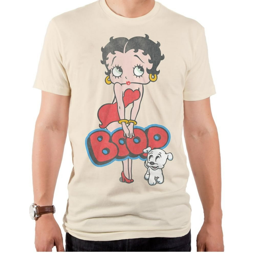 Betty Boop - Betty Boop Sassy Boop Short-Sleeve Men's Crew - Walmart ...