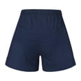 thumbnail image 6 of Deals of the Day! Bidobibo Women's Summer Casual Loose Fit Shorts Comfy Elastic Waist Drawstring Cotton Solid Color Shorts Pants with Pockets, 6 of 7