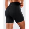 thumbnail image 2 of Shorts CRZ YOGA Naked Feeling Biker tiro alto 5" negro talla S, 2 of 7