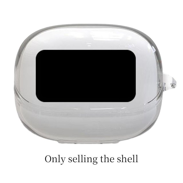 SharkTRUE Coque Souple de Protection Transparente pour Écouteurs Bluetooth : Résistante aux Rayures, Portable avec Option Lanière