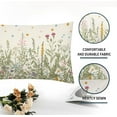 thumbnail image 2 of Spring Floral Lumbar Pillow Covers 12x20 Inch Set of 2 Sage Green Herbs Yellow Flowers Botanical Decorative Throw Pillows Summer Leaves Pillow Cases Farmhouse Home Decor for Sofa Couch Outdoor, 2 of 6