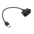 thumbnail image 3 of Toma USB de montaje empotrado para salpicadero , toma de Cable de datos USB hembra, suministros de accesorios profesionales, repuestos, 3 of 8
