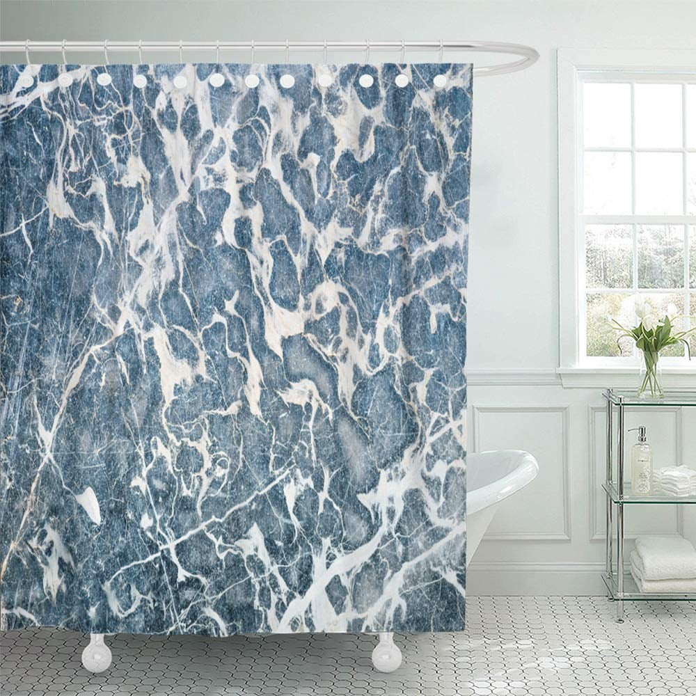 PKNMT Black Nature Real Marble Stone Pattern on of the Wall Abstract