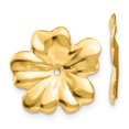 thumbnail image 4 of 14K Yellow Gold Polished Floral Earring Jackets, 4 of 5
