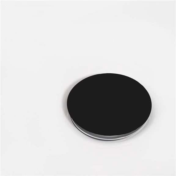 Ruvati 1.75 in. Ceramic Top Push Pop Up Drain for Bathroom Sinks without Overflow, Glossy Black