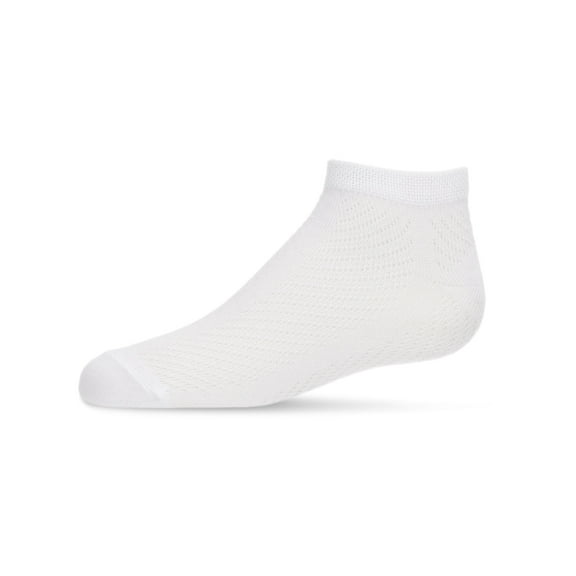 MeMoi Pointelle Cotton Blend Super Soft Anklet Sock - Girls - Female, 8, Winter White