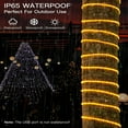 thumbnail image 3 of AMERTEER LED Rope Lights 120 LED/46ft Christmas Lights Outdoor IP65 Waterproof Fairy Tube Twinkle String Lights USB Powered&Timer 4 Mode Remote for Bedroom Party Home Patio Indoor Decorat, 3 of 7