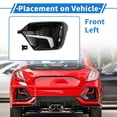 thumbnail image 3 of Parrilla de Luz Antiniebla Trasera Izquierda No.71518TGGE50 Inserciones de Cubierta de Luz Antiniebla Inferior Frontal para Honda Civic Hatchback 2020-2021 Negro ABS 1 Pc, 3 of 6