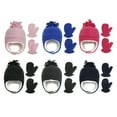 Ludlz Child Winter Hat Set, Soft Warm Children Beanie Hat with Gloves