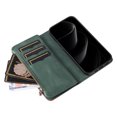 thumbnail image 4 of Dteck Wallet Case for iPhone 17 Pro Max 6.9 Inch, 9-Card Holder Soft PU Leather Magnetic Flip Shoulder Strap Zipper Pocket Phone Case Fit for iPhone 17 Pro Max,Green, 4 of 8