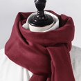 thumbnail image 2 of Bufandas de mezcla de cachemir suave para mujer Pashmina Cape Shawl Wraps Stole (Vino) Adepaton CJWUS-3495, 2 of 5