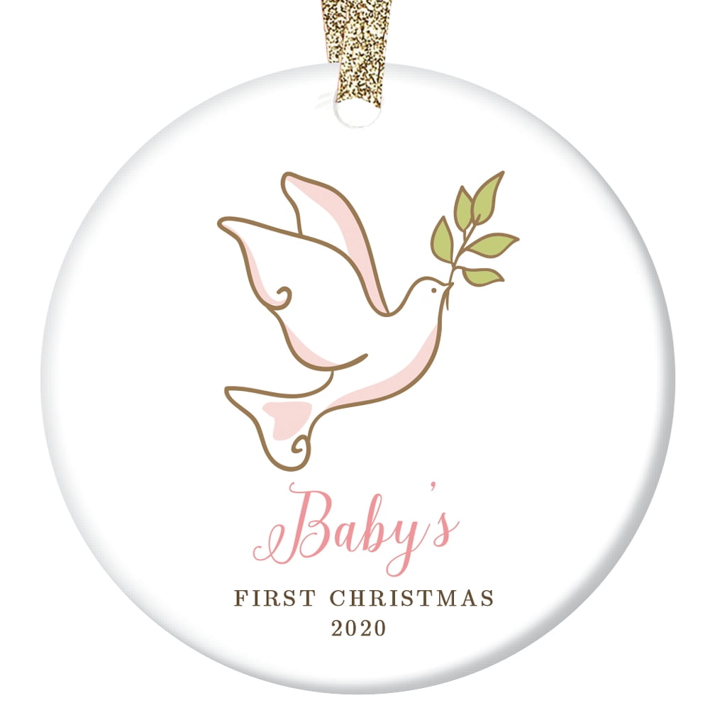 baby girl first christmas ornament