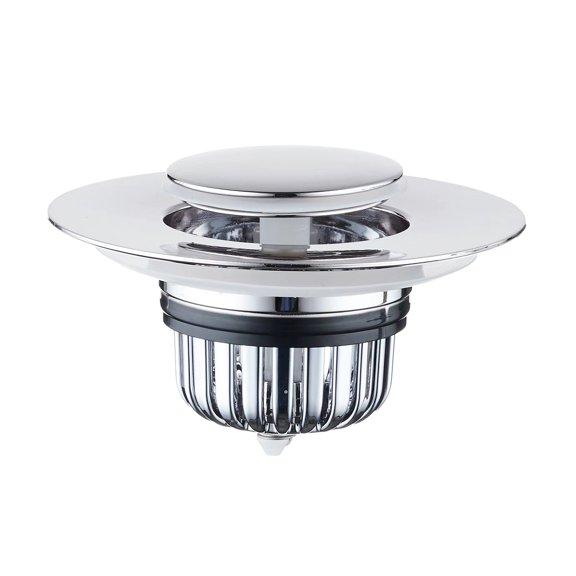 UNTERING Bathtub Plug Anti-clogging Drain Filter Wash Basins Sink Drain Stopper Push-type Bounce Cores Shower Drain Hair Catcher