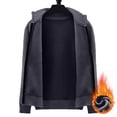 thumbnail image 4 of MaFYtyTPR Men's Zippered Sweater Jacket Stand Collar Long Sleeve Knit Cardigan with Pockets Casual Fall Winter Warm Outerwear A-Dark Gray L, 4 of 6