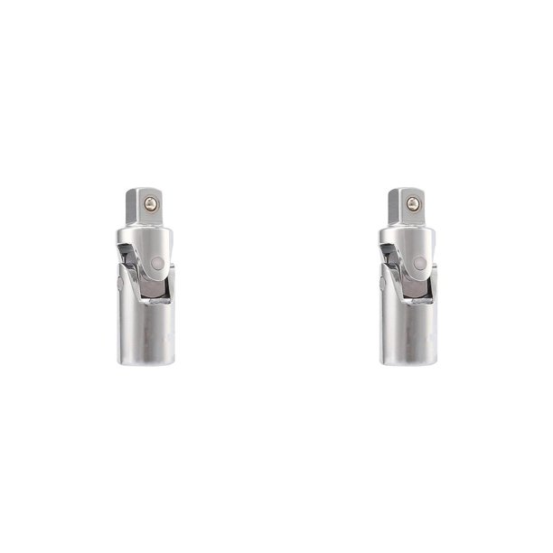 Scienceny Adaptador de enchufe de llave de metal, portátil, pulido, brillante, Universal, ajustable, Manual, funda adaptadora de extensión reutilizable 1/4 pulgada 2piezas Scienceny CBP303473