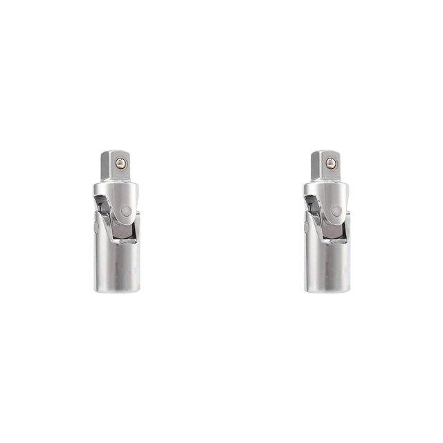 Speravity Adaptador de enchufe de llave de metal, portátil, pulido, brillante, Universal, ajustable, Manual, funda adaptadora de extensión 1/4 pulgada 2piezas