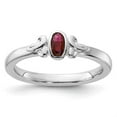 thumbnail image 4 of Auriga 925 Sterling Silver Created Ruby Ring for Women Size- 6, 4 of 6