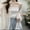 Beige, variant on Women's Casual Chiffon Shirt Long Sleeve Sheer Button Down Loose Fit Lightweight Summer Blouse Oversized Flowy Solid Color Office Daily Wear Purple 2 XL