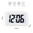 thumbnail image 3 of Reloj despertador digital con iluminación de fondo Pantalla LCD Monitor de temperatura Alarma con repetición con reloj inteligente Calendario Iluminación, 3 of 6