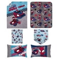 Marvel Spidey 5pc Toddler Bedding & Blanket Bundle, Toddler Bed, Boy