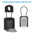 thumbnail image 6 of Key Lock Box, Key Safe Box with Carabiner Resettable Code Key Storage Box Waterproof Key Box for Door Car Warehouse Indoor Outdoor, 6 of 10
