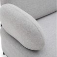 thumbnail image 4 of HomeRoots 520669 33 x 33.5 x 24.8 in. Grey & Black Fabric Cushioned Arm Chair, 4 of 10