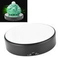 thumbnail image 4 of Rotating Display Stand, Speed Adjustable Mirror Surface 360 Motorized Turntable Stand Battery Powered for Jewelry Watch 3D Model Cake and Collectibles Display, 4 of 7