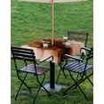 thumbnail image 4 of Boanket Outdoor Tablecloth with Umbrella Hole for Patio/Picnic/Party/Camping, Blue Marble Waterproof Table Cloth Square Cover Washable, Modern Ombre Abstract Ink Painting Art (60"x 60"), 4 of 7