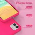 thumbnail image 3 of Designed for iPhone 12 Mini Silicone Case, Protection Shockproof Dustproof Anti-Scratch Phone Case Cover for iPhone 12 Mini, Liquid Silicone Phone Case (Pink), 3 of 6