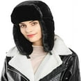 thumbnail image 1 of PENGXIANG Winter Trapper Hat for Women  Solid Color Earflaps  Used for Warm Windproof Riding Skiing(6 Colors), 1 of 4