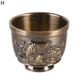thumbnail image 2 of Joernso Teacup Anti-slip Compact Size Zinc Alloy Aesthetic Relief Pattern Liquor Cup for Banquet, 2 of 8