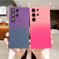 thumbnail image 3 of Gradient Magnetic for Samsung Galaxy S22 Ultra 5G Phone Case, Compatible with MagSafe, Upgraded Camera Lens Film Protection Shockproof Matte Cases for Galaxy S22 Ultra 6.8" (Rose Pink), 3 of 11