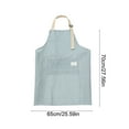 thumbnail image 3 of YiJuHui 3pcs Waterproof Striped Chef Apron with Pockets - Adjustable Kitchen Cooking Baking Bib for Adults - Cotton Linen Blend Protective Wear, 3 of 6