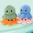 thumbnail image 3 of Flippable Octopus Plush Toy Double-Sided Flip Plush Toy Cute Doll Toy Children's Gift, 3 of 8