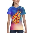 thumbnail image 6 of Prestonplayz Pizza Boys Girls T Shirt Kids Short Sleeve Crewneck 3d Printed Graphic Shirts For Kids Youth X-Small, 6 of 7
