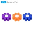 thumbnail image 3 of Unique Bargains Tennis Racket Dampeners, 3Pcs Silicone Vibration Dampeners, Purple, Orange, Blue, 3 of 6